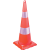 Kırılmaz Trafik Konisi 900 mm (Çift Reflektifli) – UT 5008